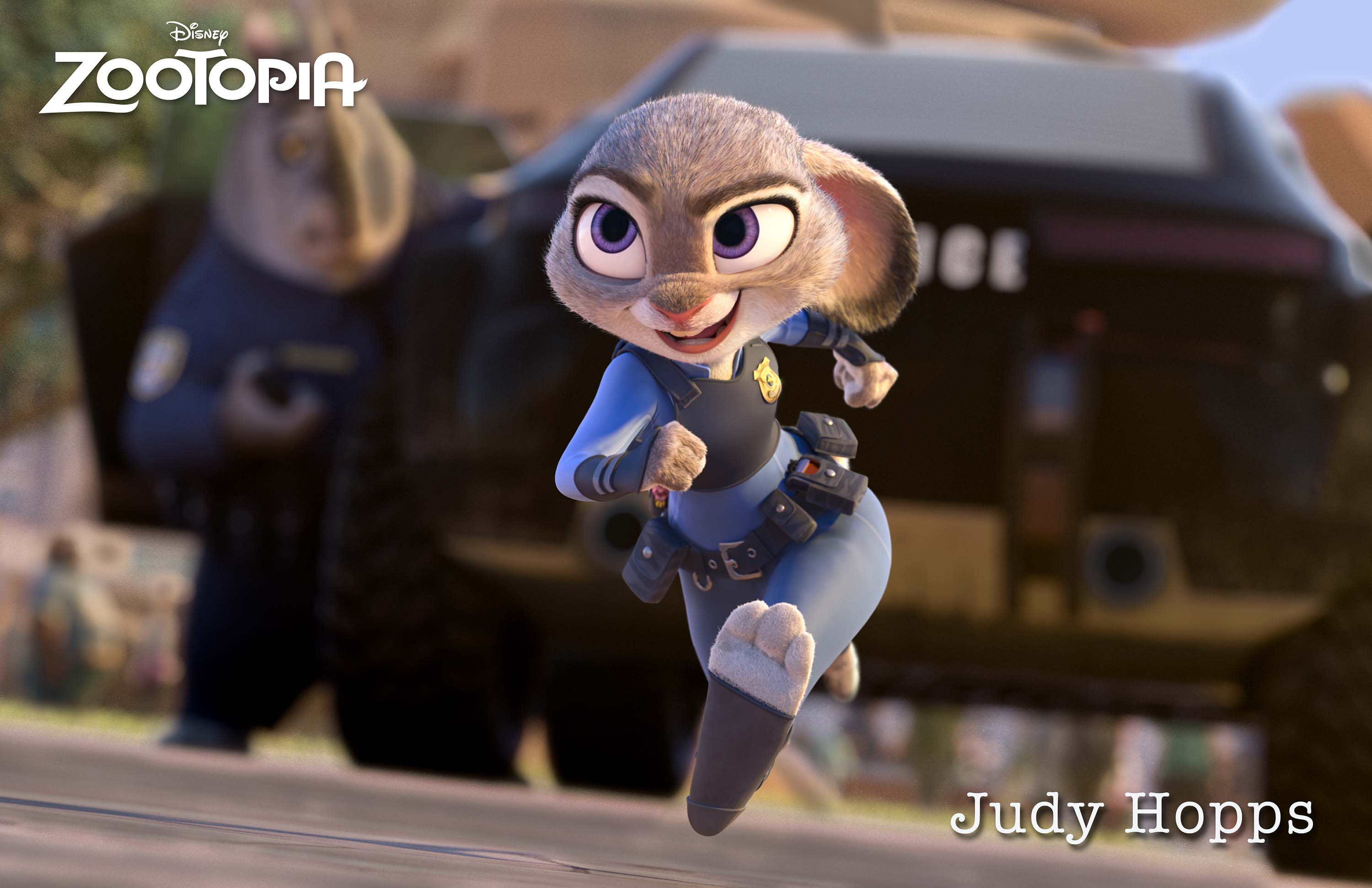 ZOOTOPIA â€“ JUDY HOPPS, an optimistic bunny who’s new to Zootopia’s police department. Â©2015 Disney. All Rights Reserved.